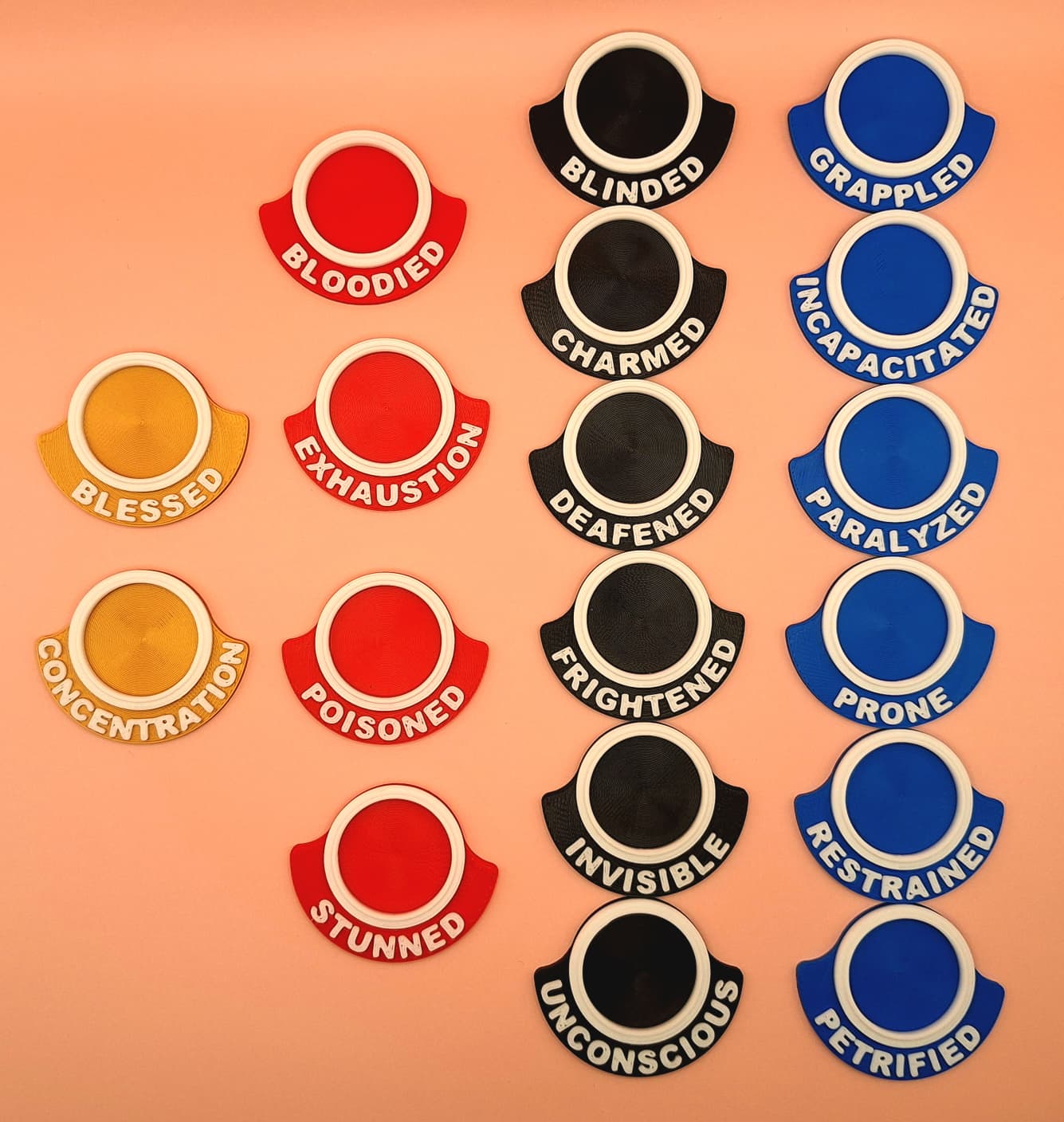 Dnd Condition Rings Starter set for DMs